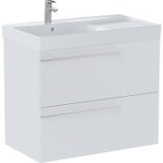 Тумба з раковиною Roca Ella 80x46 см чаша ліворуч ДСП білий матовий A851912529
