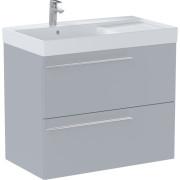 Тумба з раковиною Roca Ella 80x46 см чаша зліва ДСП перлинний матовий A851912530