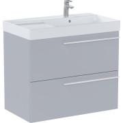 Тумба з раковиною Roca Ella 80x46 см чаша праворуч ДСП перлинний матовий A851913530