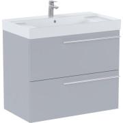 Тумба з раковиною Roca Ella 80x46 см ДСП перлинний матовий A851911530