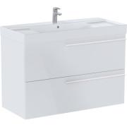Тумба з раковиною Roca Ella 100x46 см ДСП білий глянець A851914806