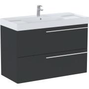 Тумба з раковиною Roca Ella 100x46 см ДСП онікс матовий A851914531