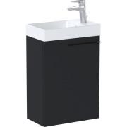 Тумба з раковиною Roca Ella 45x26 см ДСП чорний матовий A851917532