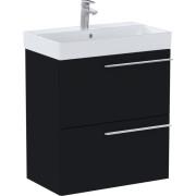Тумба з раковиною Roca Ella 60x36 см ДСП чорний матовий A851916532