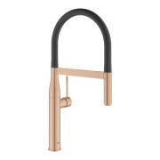 Змішувач для кухні Grohe Essence одноважільний з висувною лійкою теплий захід сонця матовий 30294DL0