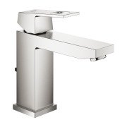 Смеситель для раковины Grohe Eurocube M-Size с донным клапаном суперсталь 23445DC0
