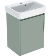 Тумба с раковиной Geberit Selnova Square 50х38 см ДСП зеленый шалфей матовый 504.132.IK.1
