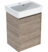 Тумба с раковиной Geberit Selnova Square 50х38 см ДСП орех гикори 504.132.JR.1