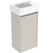 Тумба з раковиною Geberit Selnova Square 36х25 см ДСП пісочно-сірий матовий 504.130.DB.1