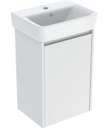 Тумба с раковиной Geberit Selnova Square 45х34 см ДСП белый глянцевый 504.131.01.1