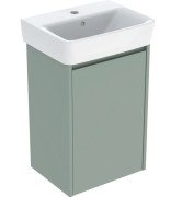 Тумба з раковиною Geberit Selnova Square 45х34 см ДСП зелена шавлія матова 504.131.IK.1