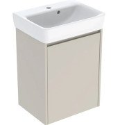 Тумба із раковиною Geberit Selnova Square 50х38 см ДСП пісочно-сірий матовий 504.132.DB.1