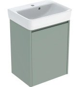 Тумба з раковиною Geberit Selnova Square 50х38 см ДСП зелена шавлія матова 504.132.IK.1