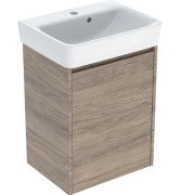 Тумба с раковиной Geberit Selnova Square 50х38 см ДСП орех гикори 504.132.JR.1