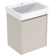 Тумба с раковиной Geberit Selnova Square 55х44 см ДСП песочно-серый матовый 504.133.DB.1