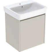 Тумба із раковиною Geberit Selnova Square 60х48 см ДСП пісочно-сірий матовий 504.134.DB.1