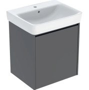 Тумба с раковиной Geberit Selnova Square 60х48 см ДСП лава матовая 504.134.JK.1
