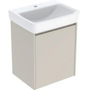 Тумба з раковиною Geberit Selnova Square 55х44 см ДСП пісочно-сірий матовий 504.133.DB.1