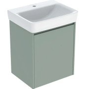 Тумба с раковиной Geberit Selnova Square 55х44 см ДСП зеленый шалфей матовый 504.133.IK.1