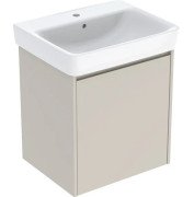 Тумба із раковиною Geberit Selnova Square 60х48 см ДСП пісочно-сірий матовий 504.134.DB.1