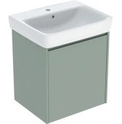 Тумба з раковиною Geberit Selnova Square 60х48 см ДСП зелена шавлія матова 504.134.IK.1