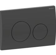Кнопка змиву для унітазу Geberit Delta20 подвійний змив пластик чорний матовий 115.127.14.1
