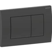 Кнопка змиву для унітазу Geberit Delta20 подвійний змив пластик чорний матовий 115.137.14.1