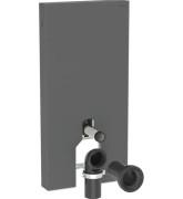 Система інсталяції для унітазу для підлоги Geberit Monolith 101 см скло чорне матове/алюміній чорний хром 131.001.CD.5