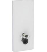 Система інсталяції для підвісного унітазу Geberit Monolith 114 см скло біле матове/алюміній чорний хром 131.031.TD.5