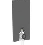 Система інсталяції для унітазу для підлоги Geberit Monolith 114 см скло чорне матове/алюміній чорний хром 131.033.CD.5