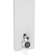 Система інсталяції для унітазу для підлоги Geberit Monolith 114 см скло біле матове/алюміній чорний хром 131.033.TD.5