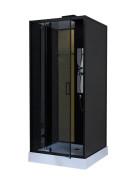 Гидромассажный бокс Diamond Premium 90х90 см матовое стекло/профиль черный DP-510