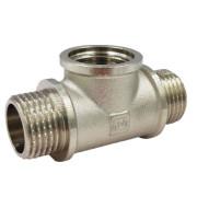 Тройник Fado Fitt Nickel НВН ½'' латунь никель T51