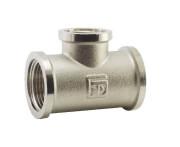 Тройник редукционный Fado Fitt Nickel ¾''х½''х¾'' ВВВ латунь никель T04