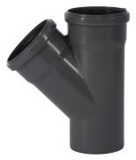 Тройник для внутренней канализации Ostendorf HT safe 45° DN 110/110 полипропилен 175200-05