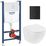 Система инсталляции Grohe Solido Even 4 в 1 с клавишей унитазом Kroner Harz и крышкой 38971966243KH48T