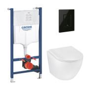 Система інсталяції Grohe Solido Even 4 в 1 із клавішею унітазом Kroner Harz та кришкою 38971966KV0KH48T
