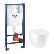 Система інсталяції Grohe Rapid SL 3 в 1 із клавішею унітазом Kroner Armada та кришкою 38772001KA513636