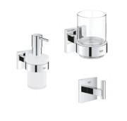Набір аксесуарів для ванної кімнати Grohe Start Cube 3 в 1 хром BF40961SC