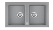 Мийка для кухні Teka Stone 90 B-TG 2B 86х51 см Tegranit Plus сірий металік 115260007