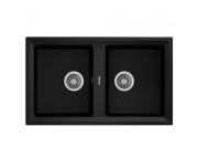 Мийка для кухні Teka Stone 90 B-TG 2B 86х51 см Tegranit Plus чорний 115260010