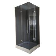 Душевая кабина Diamond Premium 90х90х190 см серое стекло/профиль хром DP-001.2