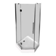 Душова кабіна Diamond Premium 90х90х190 см прозоре скло/профіль хром DP-002