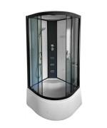Гидромассажный бокс Diamond Premium 90х90х220 см серое стекло/профиль черный DP-426