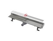 Жолоб водостічний AlcaPlast APZ23 Fit and Go Wall з решіткою 850 мм нержавіюча сталь APZ23-DOUBLE9-850