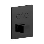 Смеситель для душа Paffoni Compact Box встраиваемый 3 потребителя черный матовый CPM519NO