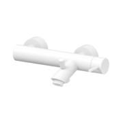Смеситель для ванны Paffoni Light однорычажный белый матовый LIG022BO