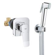 Гигиенический душ со смесителем скрытого монтажа Grohe QuickFix Dice хром UA202408QF