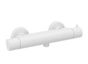 Термостат для душа Paffoni Light Cold Touch Eco-Stop двухвентильный белый матовый LIQ468BO