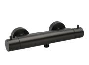 Термостат для душа Paffoni Light Cold Touch Eco-Stop двухвентильный матовый черный никель LIQ468NKNSP